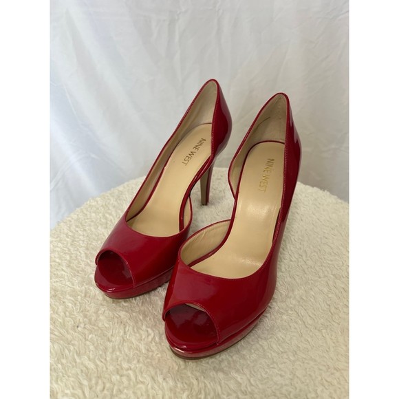 Nine‎ West Constance Platform Peep Toe Pumps - Picture 1 of 10